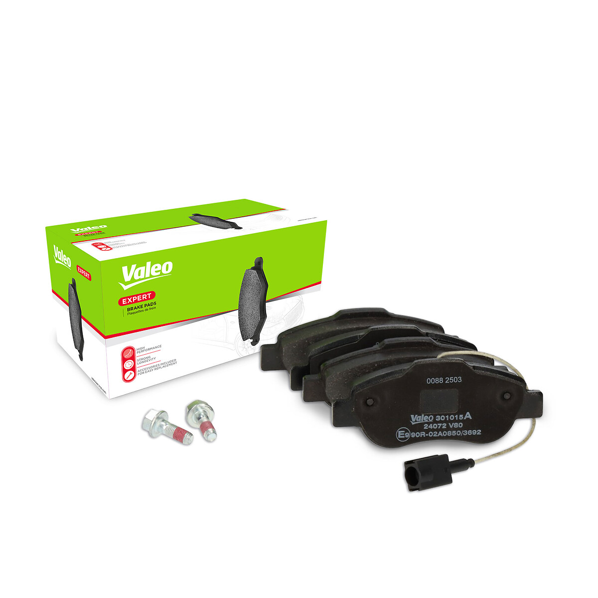 Jeu de 4 plaquettes de frein VALEO ref. 301015A